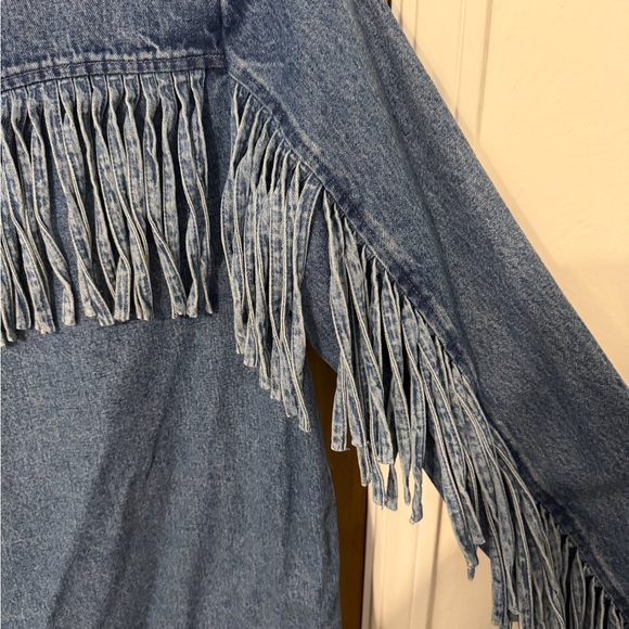 Sierra Fringe Jacket in Blue Indigo - Picture 5 of 6